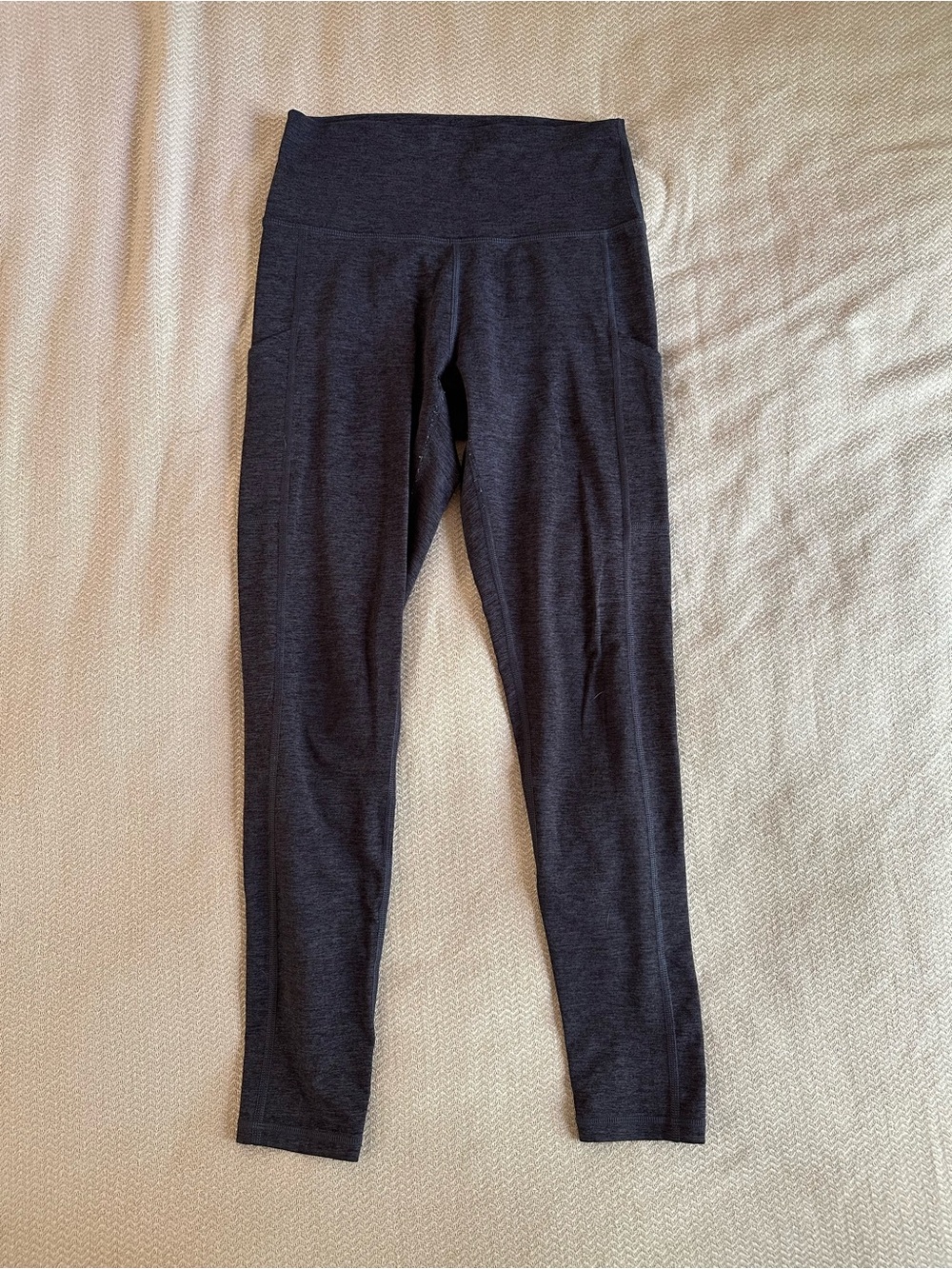 aerie Offline Heathered Blue-Black High-Rise Leggings